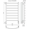 Полотенцесушитель электрический TERMINUS КЛАССИК П8 500x850 4660059580210