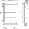 Полотенцесушитель водяной TERMINUS КЛАССИК П5 400x596 с боковым подключением 4670030726209