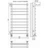 Водяной полотенцесушитель TERMINUS ВЕНТА П6 450x525 4670030723994
